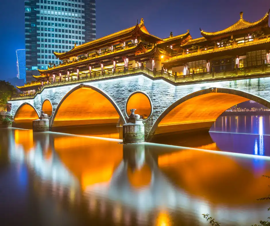 pont à Chengdu - Chine