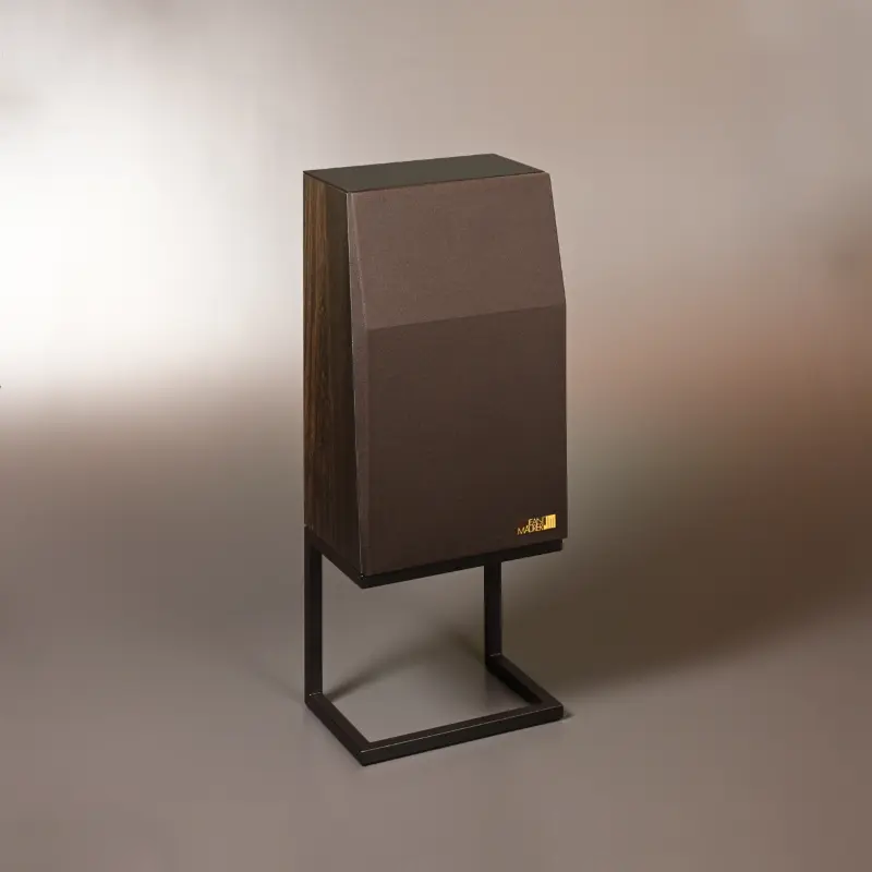 Enceinte JM 320E finition Chêne des marais verre et tissu brun