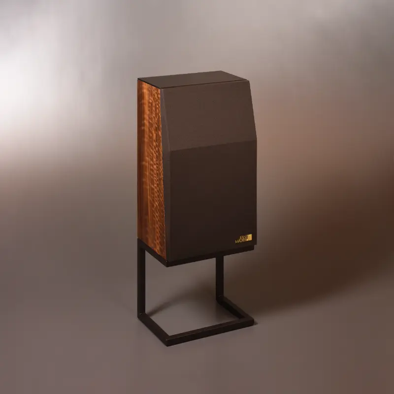 Enceinte JM 320E finition Eucalyptus fumé verre et tissu brun