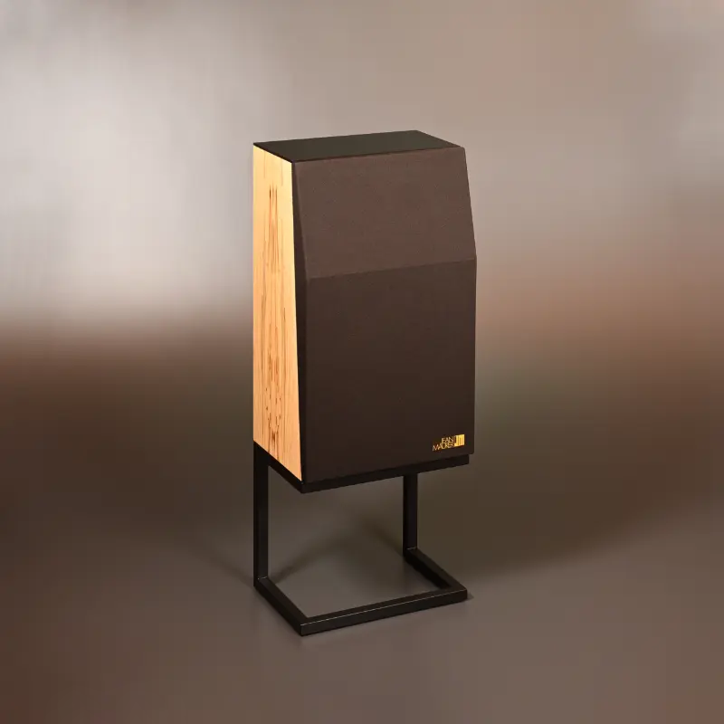 Enceinte JM 320E finition Hêtre truffé verre et tissu brun