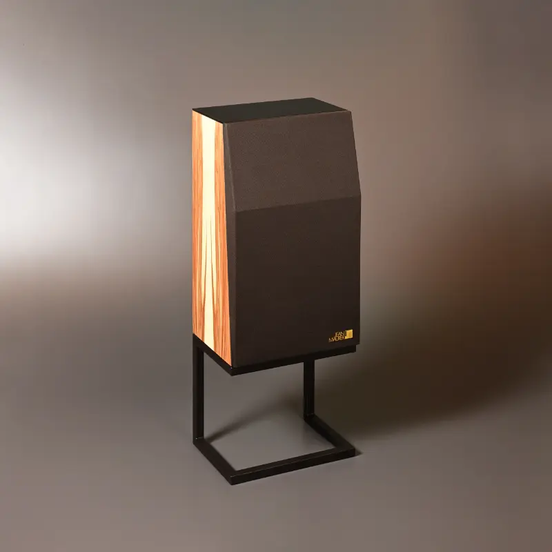 Enceinte JM 320E finition Liquidambar verre et tissu brun