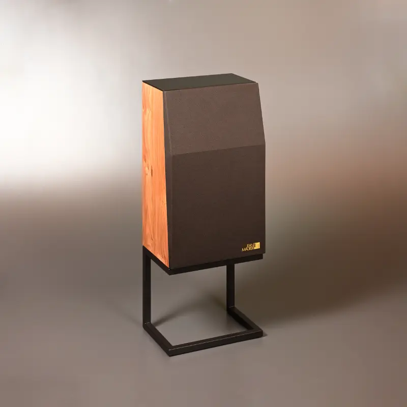 Enceinte JM 320E finition Orme suisse verre et tissu brun