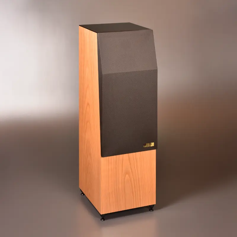 Enceinte JM 370F finition Merisier verre et tissu brun