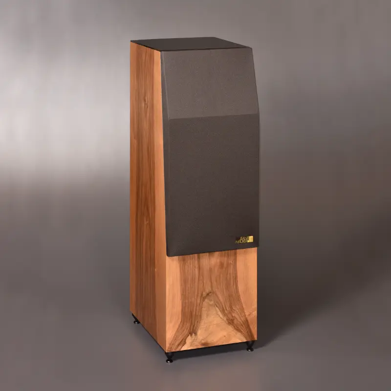 Enceinte JM 370F finition Noyer français verre et tissu brun