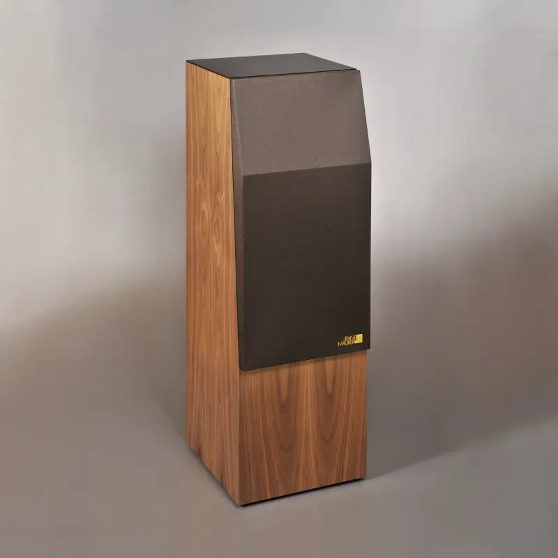 Enceinte JM 370F finition Noyer américain verre et tissu brun