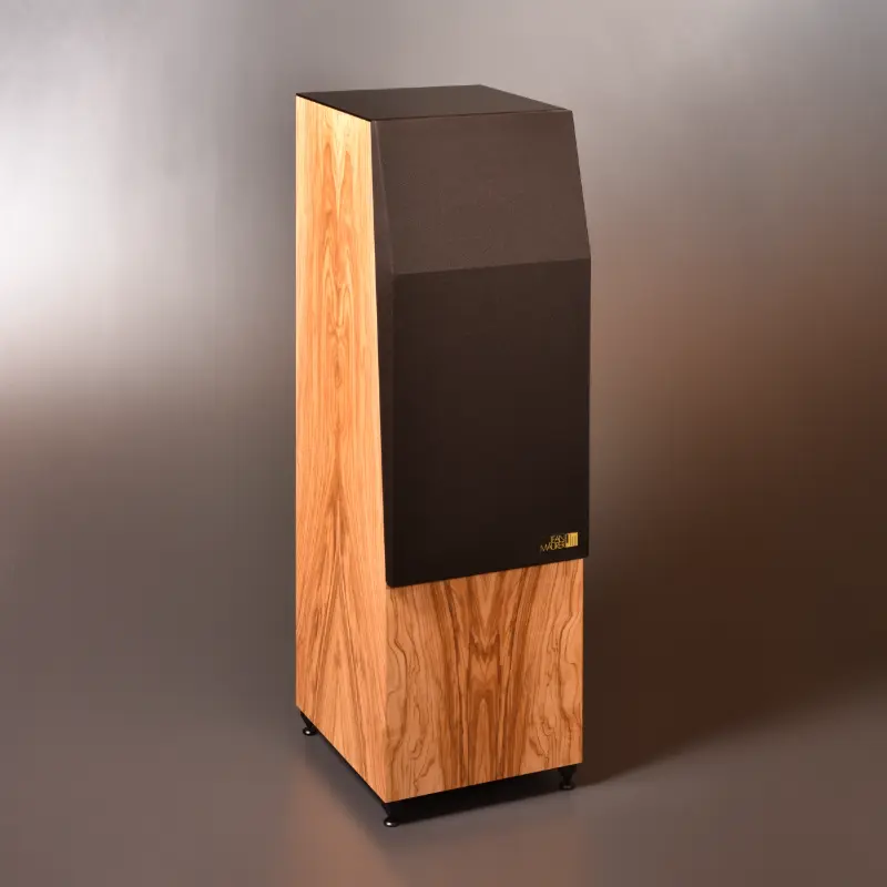 Enceinte JM 370F finition Olivier verre et tissu brun