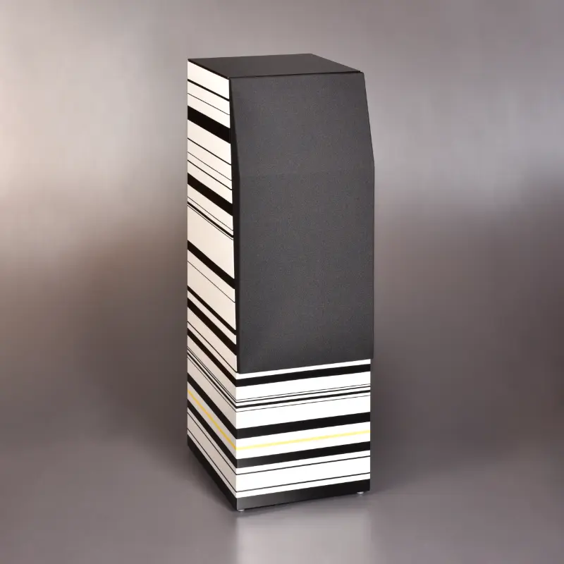 Enceinte JM 370F finition Piano laque spécial verre et tissu noir