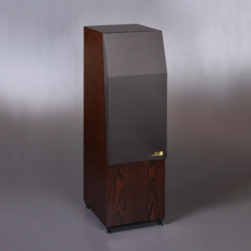 Enceinte JM 370F finition Wengé verre et tissu brun